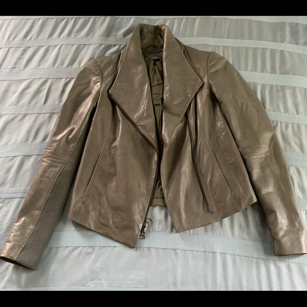 Vince Leather Biker Jacket